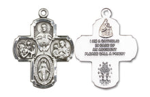 Load image into Gallery viewer, 4-Way Cross Custom Pendant - Sterling Silver