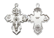 Load image into Gallery viewer, 4-Way Cross Custom Pendant - Sterling Silver