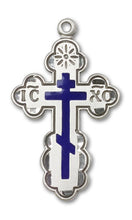 Load image into Gallery viewer, St. Olga Cross Custom Pendant - Sterling Silver