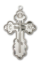 Load image into Gallery viewer, St. Olga Cross Custom Pendant - Sterling Silver