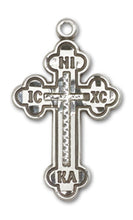 Load image into Gallery viewer, Russian Cross Custom Pendant - Sterling Silver