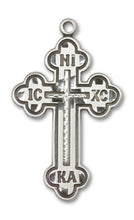 Load image into Gallery viewer, Russian Cross Custom Pendant - Sterling Silver