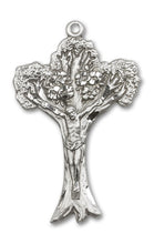 Load image into Gallery viewer, Tree Of Life Crucifix Custom Pendant - Sterling Silver