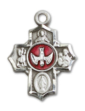 Load image into Gallery viewer, 5-Way Cross Custom Pendant - Sterling Silver