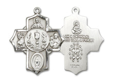 Load image into Gallery viewer, 5-Way Cross Custom Pendant - Sterling Silver