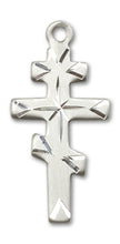 Load image into Gallery viewer, Greek Orthadox Cross Custom Pendant - Sterling Silver