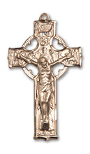 Load image into Gallery viewer, Celtic Crucifix Custom Pendant - Yellow Gold