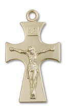Load image into Gallery viewer, Celtic Crucifix Custom Pendant - Yellow Gold