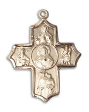 Load image into Gallery viewer, Sacred Heart 5-Way Cross Custom Pendant - Yellow Gold
