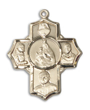 Load image into Gallery viewer, Polish 4-Way Cross Custom Pendant - Yellow Gold