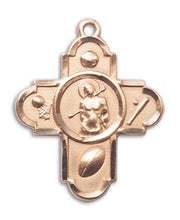Load image into Gallery viewer, 5-Way Cross/St. Sebastian Custom Pendant - Yellow Gold