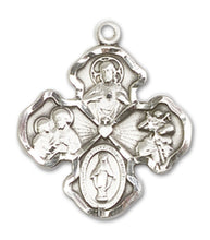 Load image into Gallery viewer, 4-Way Cross Custom Pendant - Sterling Silver