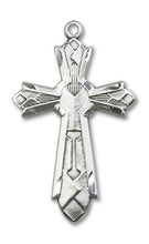 Load image into Gallery viewer, Mosaic Cross Custom Pendant - Sterling Silver