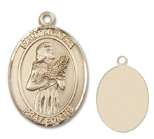 Load image into Gallery viewer, St. Agatha Custom Medal - Yellow Gold