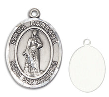 Load image into Gallery viewer, St. Barbara Custom Medal - Sterling Silver