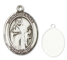 Load image into Gallery viewer, St. Brendan the Navigator Custom Medal - Sterling Silver