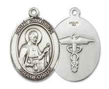 Load image into Gallery viewer, St. Camillus of Lellis / Nurse Custom Medal - Sterling Silver