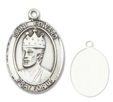 Load image into Gallery viewer, St. Edward the Confessor Custom Medal - Sterling Silver