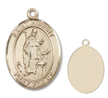 Load image into Gallery viewer, St. Hubert of Liege Custom Medal - Yellow Gold
