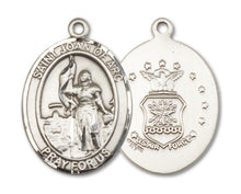 Load image into Gallery viewer, St. Joan of Arc / Air Force Custom Medal - Sterling Silver