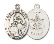Load image into Gallery viewer, St. Joan of Arc / Army Custom Medal - Sterling Silver