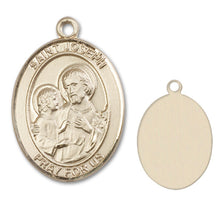 Load image into Gallery viewer, St. Joseph Custom Medal - Yellow Gold