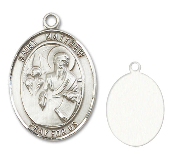 St. Matthew the Apostle Custom Medal in Sterling Silver, 14kt Yellow ...
