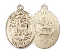 Load image into Gallery viewer, St. Michael the Archangel / Army Custom Medal - Yellow Gold
