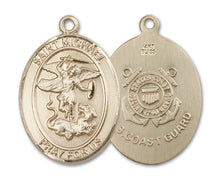Load image into Gallery viewer, St. Michael the Archangel / Coast Guard Custom Medal - Yellow Gold