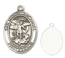 Load image into Gallery viewer, San Miguel Arcangel Custom Medal - Sterling Silver