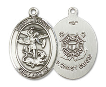 Load image into Gallery viewer, St. Michael the Archangel / Coast Guard Custom Medal - Sterling Silver