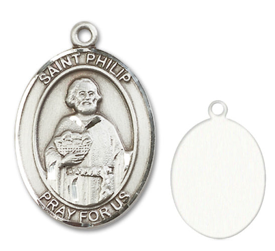 St. Philip the Apostle Custom Medal in Sterling Silver, 14kt Yellow ...