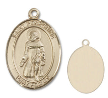 Load image into Gallery viewer, St. Peregrine Laziosi Custom Medal - Yellow Gold