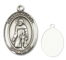 Load image into Gallery viewer, St. Peregrine Laziosi Custom Medal - Sterling Silver