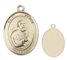 Load image into Gallery viewer, St. Peter the Apostle Custom Medal - Yellow Gold