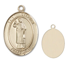 Load image into Gallery viewer, St. Stephen Martyr Custom Medal - Yellow Gold