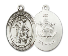 Load image into Gallery viewer, Guardian Angel / Army Custom Medal - Sterling Silver