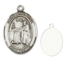 Load image into Gallery viewer, St. Valentine of Rome Custom Medal - Sterling Silver