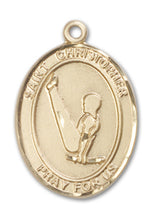 Load image into Gallery viewer, St. Christopher / Gymnastics Custom Medal - Yellow Gold
