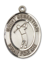 Load image into Gallery viewer, St. Sebastian / Golf Custom Medal - Sterling Silver