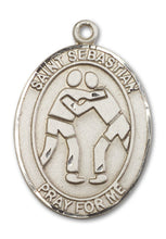 Load image into Gallery viewer, St. Sebastian / Wrestling Custom Medal - Sterling Silver