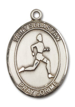 Load image into Gallery viewer, St. Sebastian / Track & Field Custom Medal - Sterling Silver