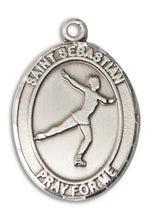 Load image into Gallery viewer, St. Sebastian / Figure Skating Custom Medal - Sterling Silver