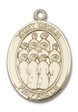 Load image into Gallery viewer, St. Cecilia / Choir Custom Medal - Yellow Gold