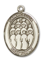 Load image into Gallery viewer, St. Cecilia / Choir Custom Medal - Sterling Silver