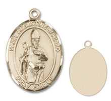 Load image into Gallery viewer, St. Augustine of Hippo Custom Medal - Yellow Gold