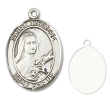 Load image into Gallery viewer, St. Therese of Lisieux Custom Medal - Sterling Silver