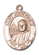 Load image into Gallery viewer, Pope St. John Paul II Custom Medal - Yellow Gold