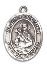 Load image into Gallery viewer, Our Lady of Mount Carmel Custom Medal - Sterling Silver
