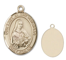Load image into Gallery viewer, Our Lady of the Railroad Custom Medal - Yellow Gold